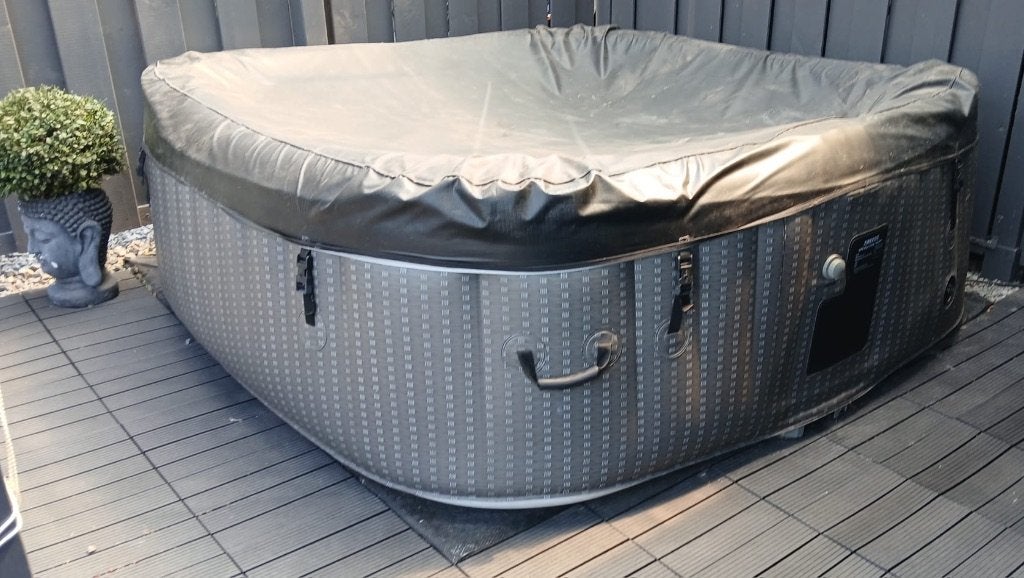 Jacuzzi Arebos Barcelona vierkant, Tuin en Terras, Ophalen, Zo goed als nieuw, Filter, Opblaasbaar