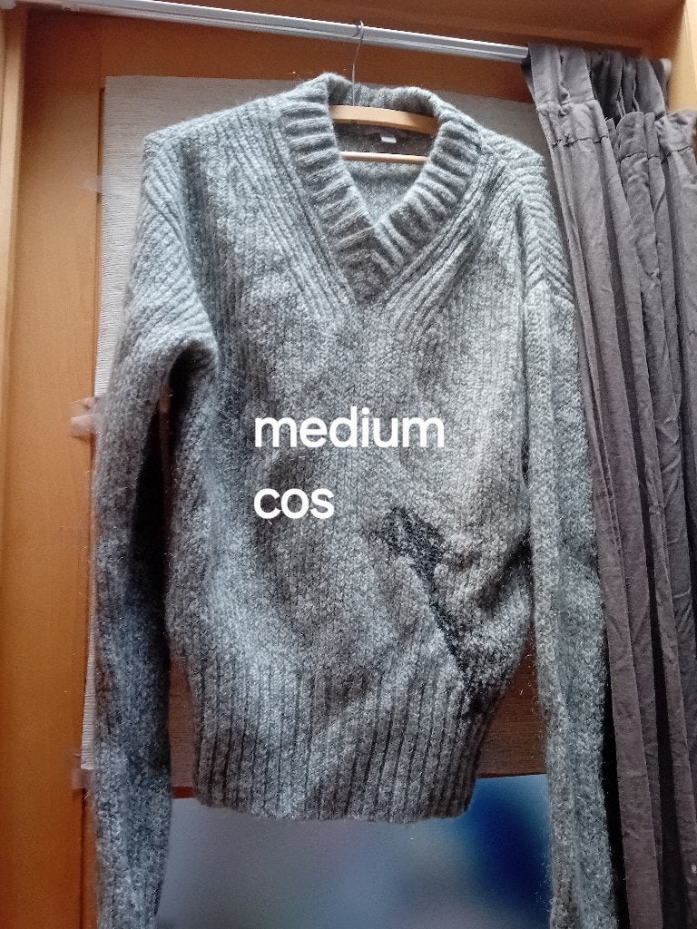 Pull en laine gris medium Cos, Kleding | Heren, Truien en Vesten, Ophalen, Zo goed als nieuw, Maat 48/50 (M), Grijs