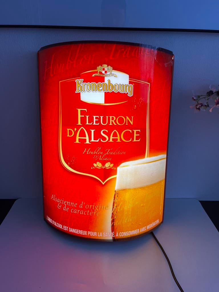 Kronebourg lichtbak, Verzamelen, Biermerken, Ophalen of Verzenden, Gebruikt