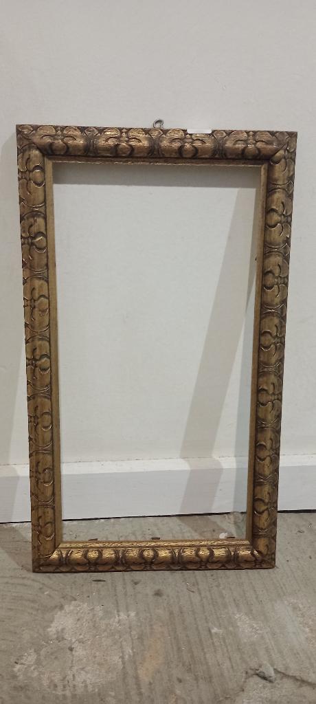 Cadre vide Ancien Doré à Fleurs de Lys 20x38,5, c67, Maison & Meubles, Accessoires pour la Maison | Cadres, Utilisé, Bois, Enlèvement