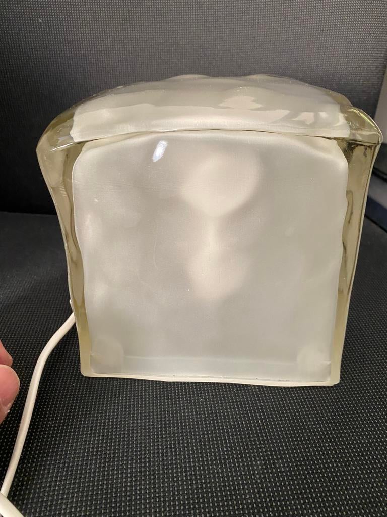 Lampe de table vintage IKEA Iviken en verre dépoli, Maison & Meubles, Lampes | Appliques, Enlèvement, Comme neuf, Verre