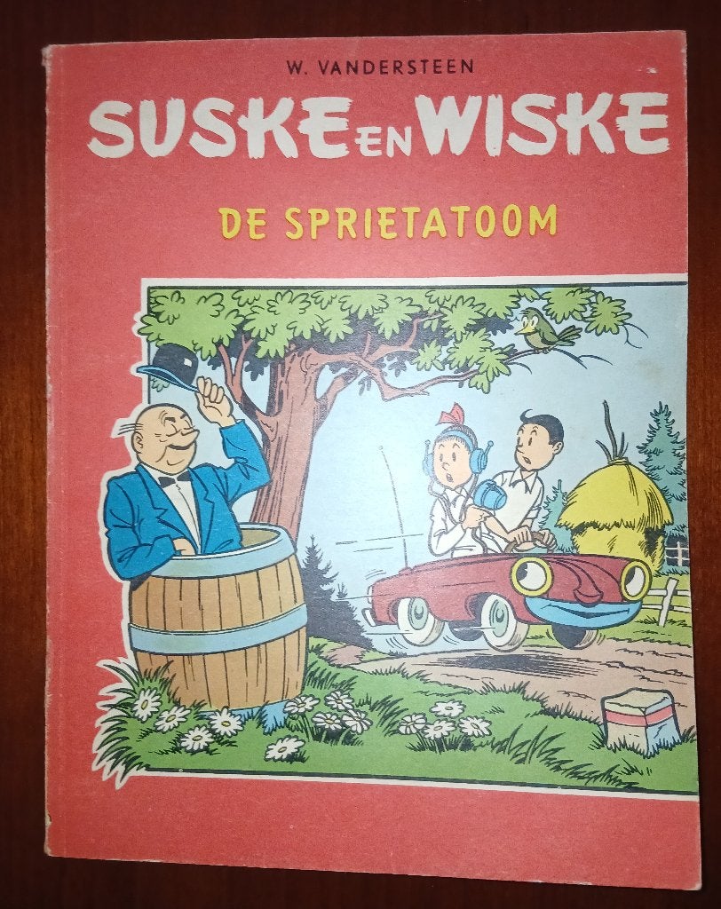 De sprietatoom (Vlaamse Tweekleurenreeks 42) (1967), Boeken, Gelezen, Willy vandersteen, Eén stripboek, Ophalen of Verzenden