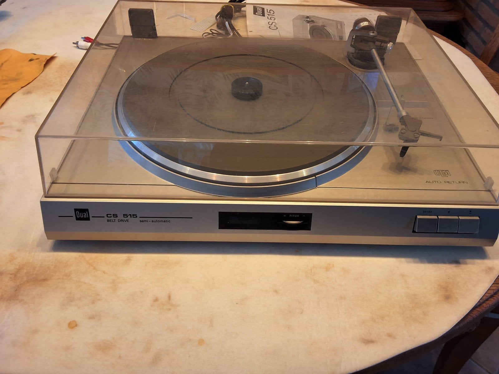 DUAL platine -tourne disque des années 90, Réglage pitch, Tourne-disque, Enlèvement, Utilisé