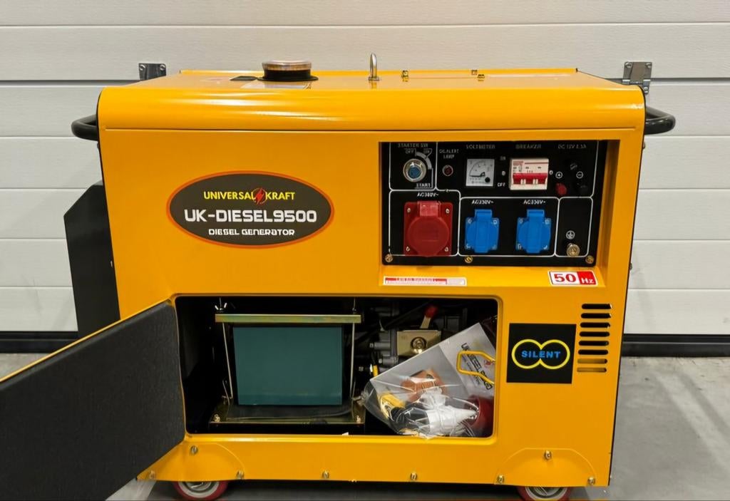 Groupe électrique/générateur Diesel 9500w 11.9kva nouveau gr, Neuf, Enlèvement ou Envoi, 10 à 30 kVA, Démarrage électrique