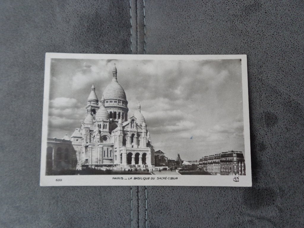 1 ancienne carte postale de Paris (basilique du Sacré Coeur), Enlèvement