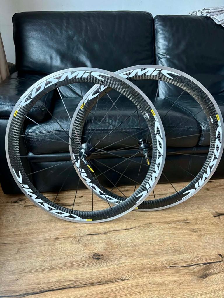 Mavic Cosmic wielen, Fietsen en Brommers, Fietsonderdelen, Ophalen, Carbon