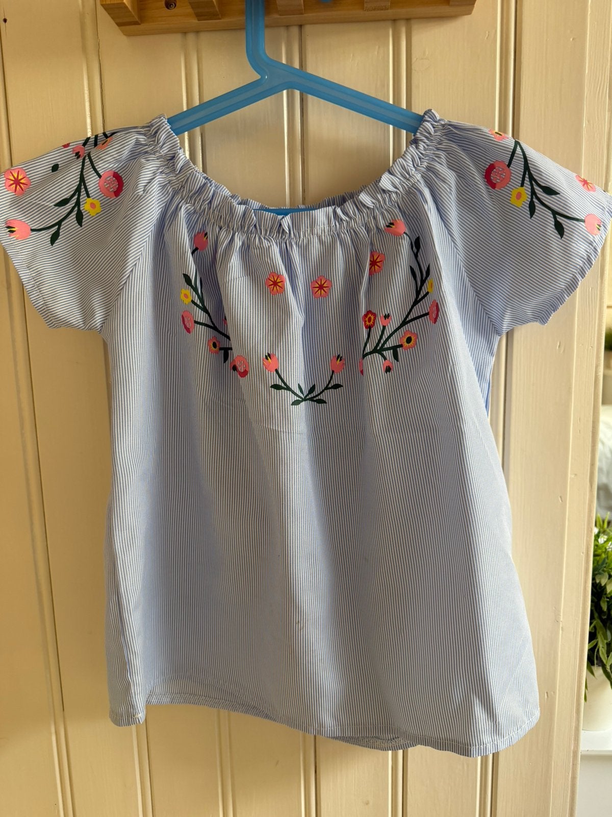 Bloesje voor meisje met korte mouw, Kinderen en Baby's, Kinderkleding | Maat 146, Verzenden, Zo goed als nieuw, Meisje