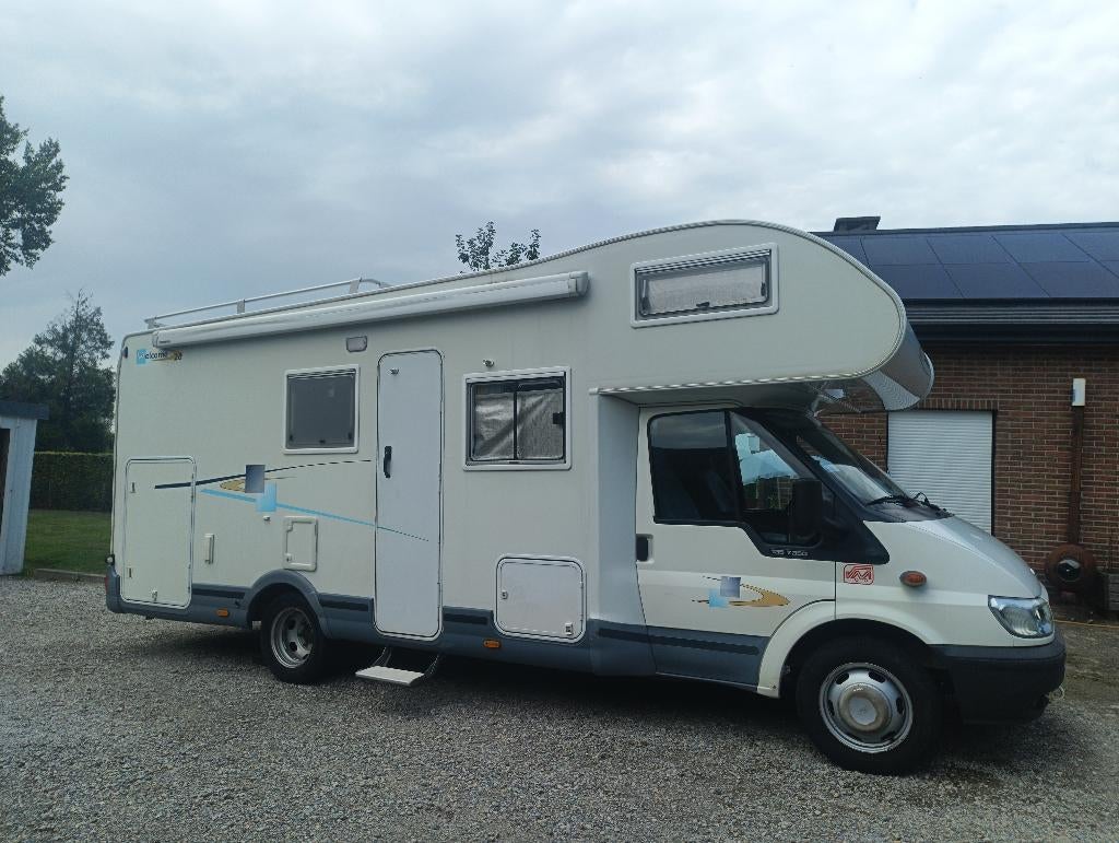 Mobilhome chausson welcome 28 weinig km's!, Toilette à cassette, Boîte manuelle, Ford, Chausson
