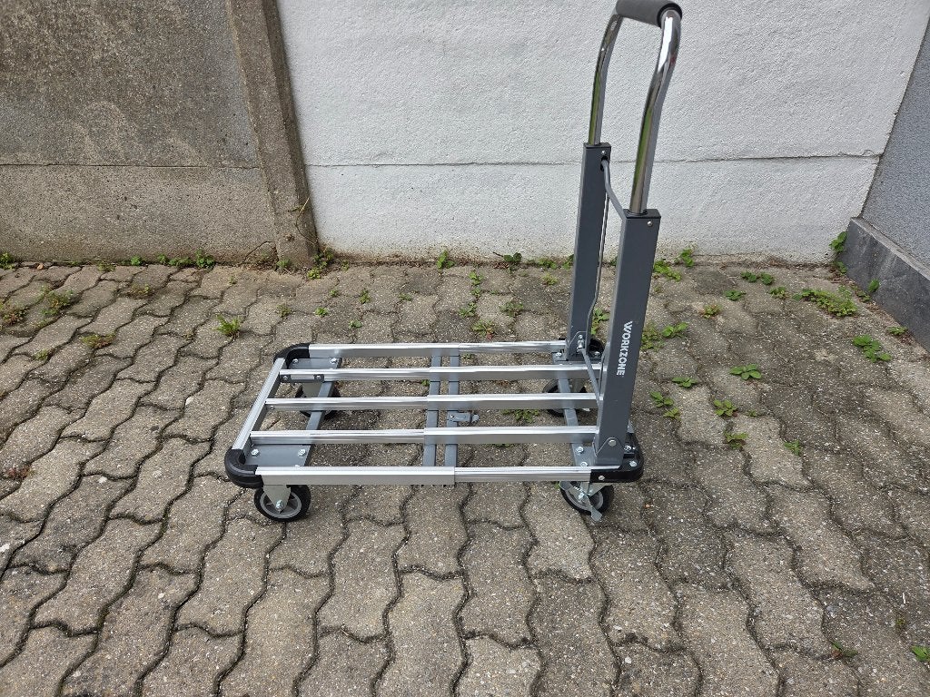 Chariot de transport pliable Workzone – Charge max. 150 kg, Bricolage & Construction, 60 à 80 litres, Enlèvement, Neuf, Chariot de transport