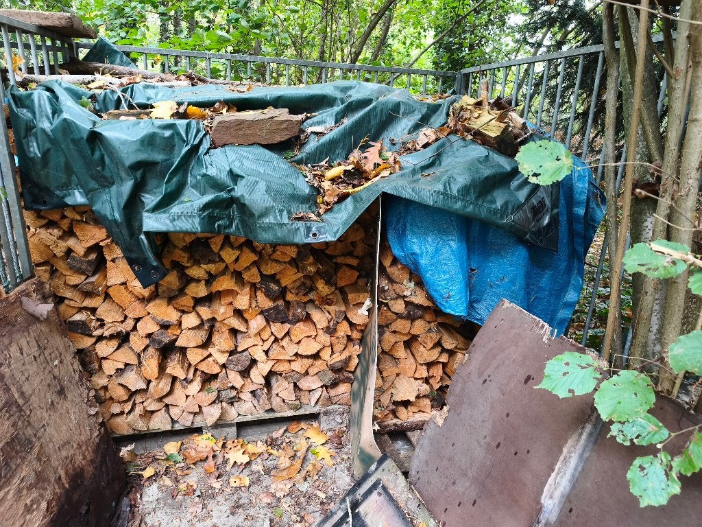 Haardhout 2,5 kuub, Jardin & Terrasse, Moins de 3 m³, Enlèvement, Autres essences de bois, Bûches