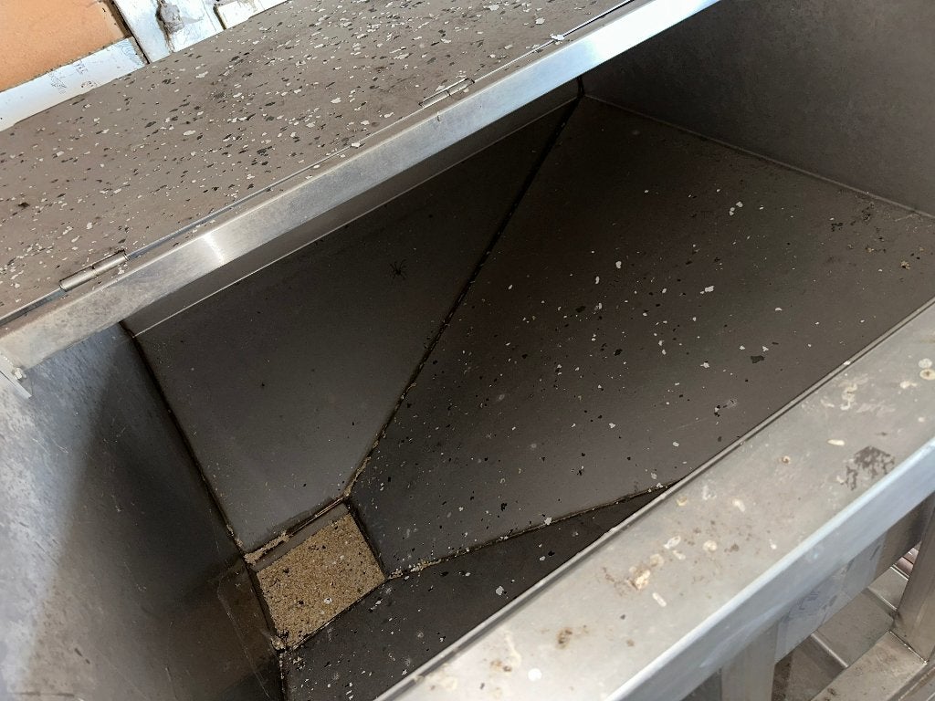 Inox mout opslag / veevoederbak / inox opslag bak, Ophalen