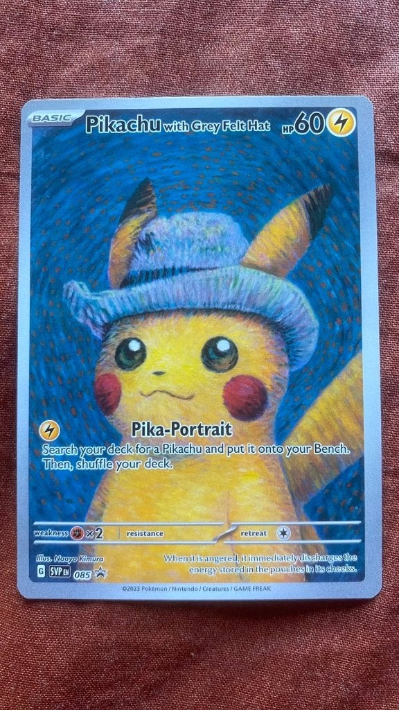Pokémon Pikachu Van Gogh, Hobby en Vrije tijd, Ophalen, Nieuw, Losse kaart