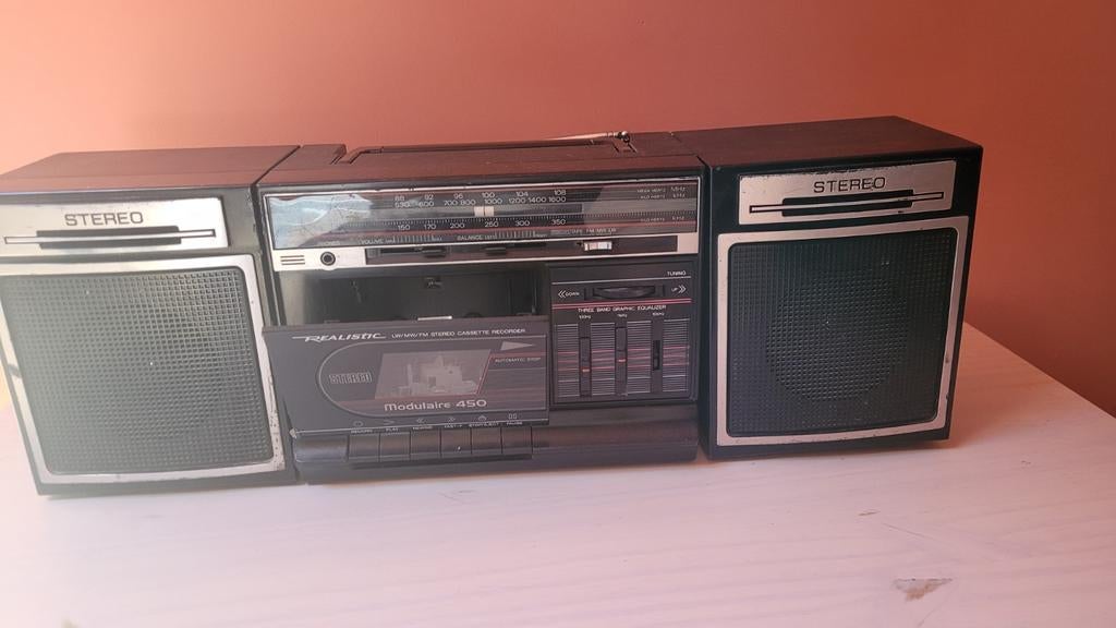 Poste cassette vintage, Enlèvement ou Envoi, Utilisé, Radio