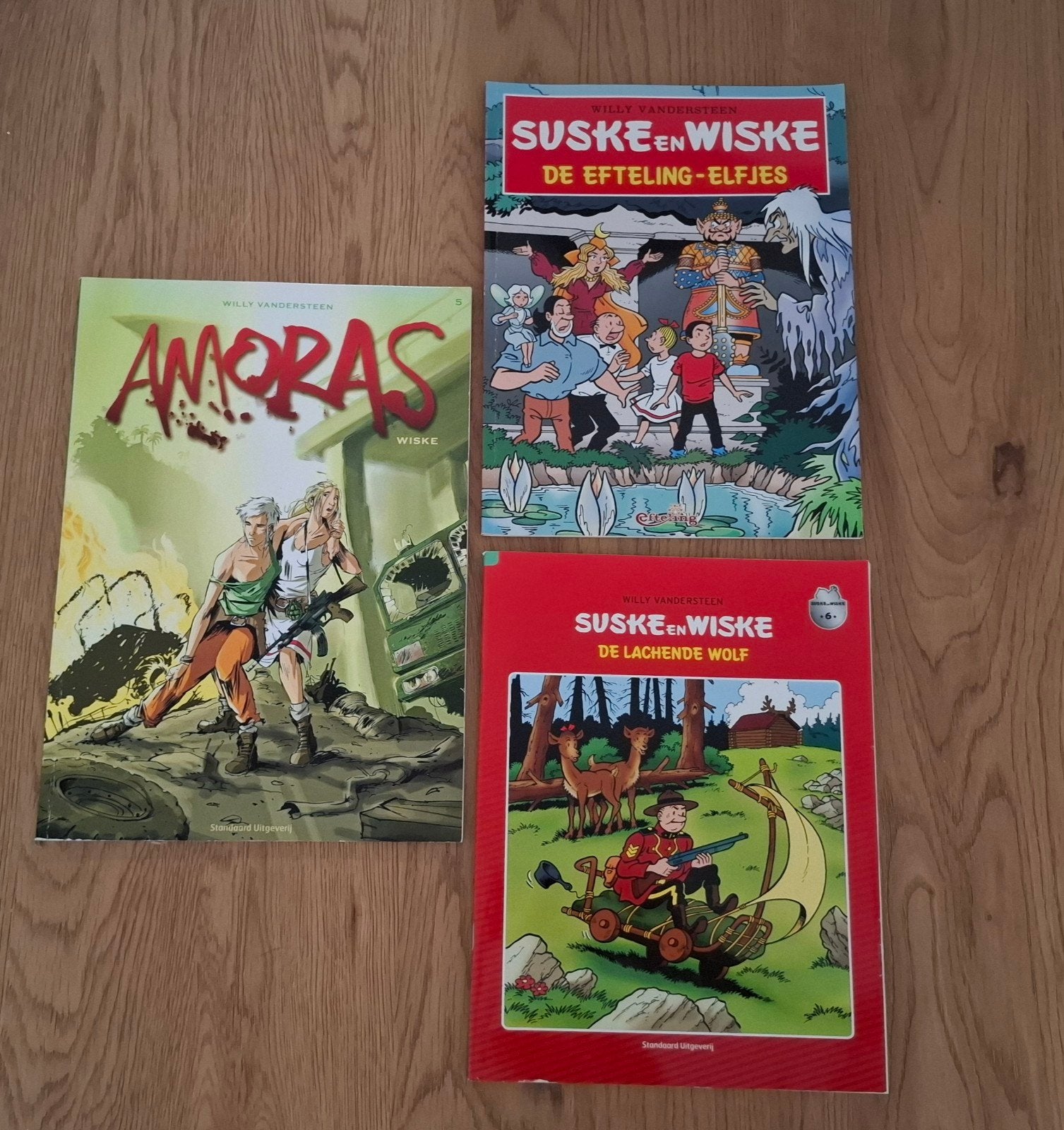 3 strips Willy Van der Steen (Suske & Wiske), Enlèvement, Comme neuf