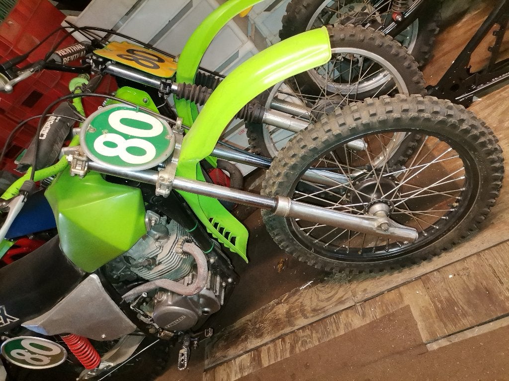 KAWASAKI TWINSCHOKCROSSER 4 TAKT, Fietsen en Brommers, Zo goed als nieuw, 5 versnellingen, Ophalen, Overige merken