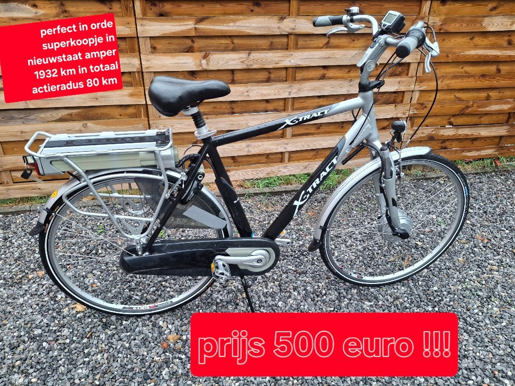 E bike heren in superstaat perfect onderhouden weinig kms, Autres marques, 50 km par batterie ou plus, Comme neuf, Enlèvement