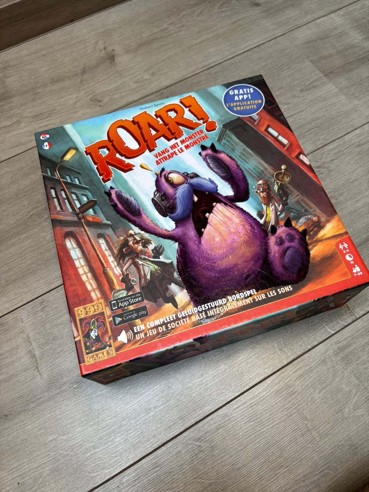 Roar vang het monster bordspel, Drie of vier spelers, Ophalen of Verzenden, Zo goed als nieuw