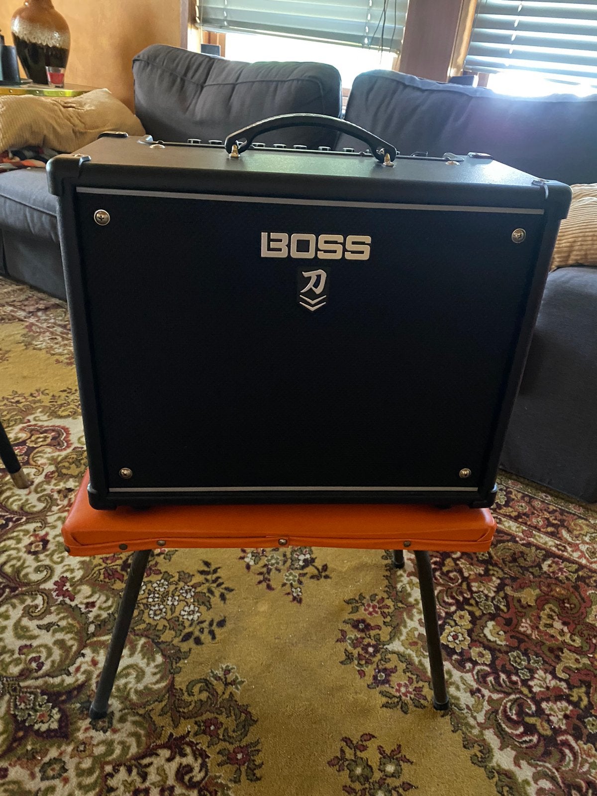 Boss Katana 50 MkII, zelden gebruikt, nieuwstaat + handl, Ophalen, Zo goed als nieuw, Gitaar, 50 tot 100 watt
