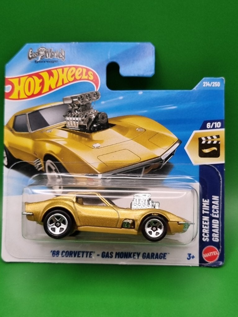 Corvette Hot Wheels 68 - Gas Monkey Garage 214/250, Enlèvement ou Envoi, Neuf, Voiture
