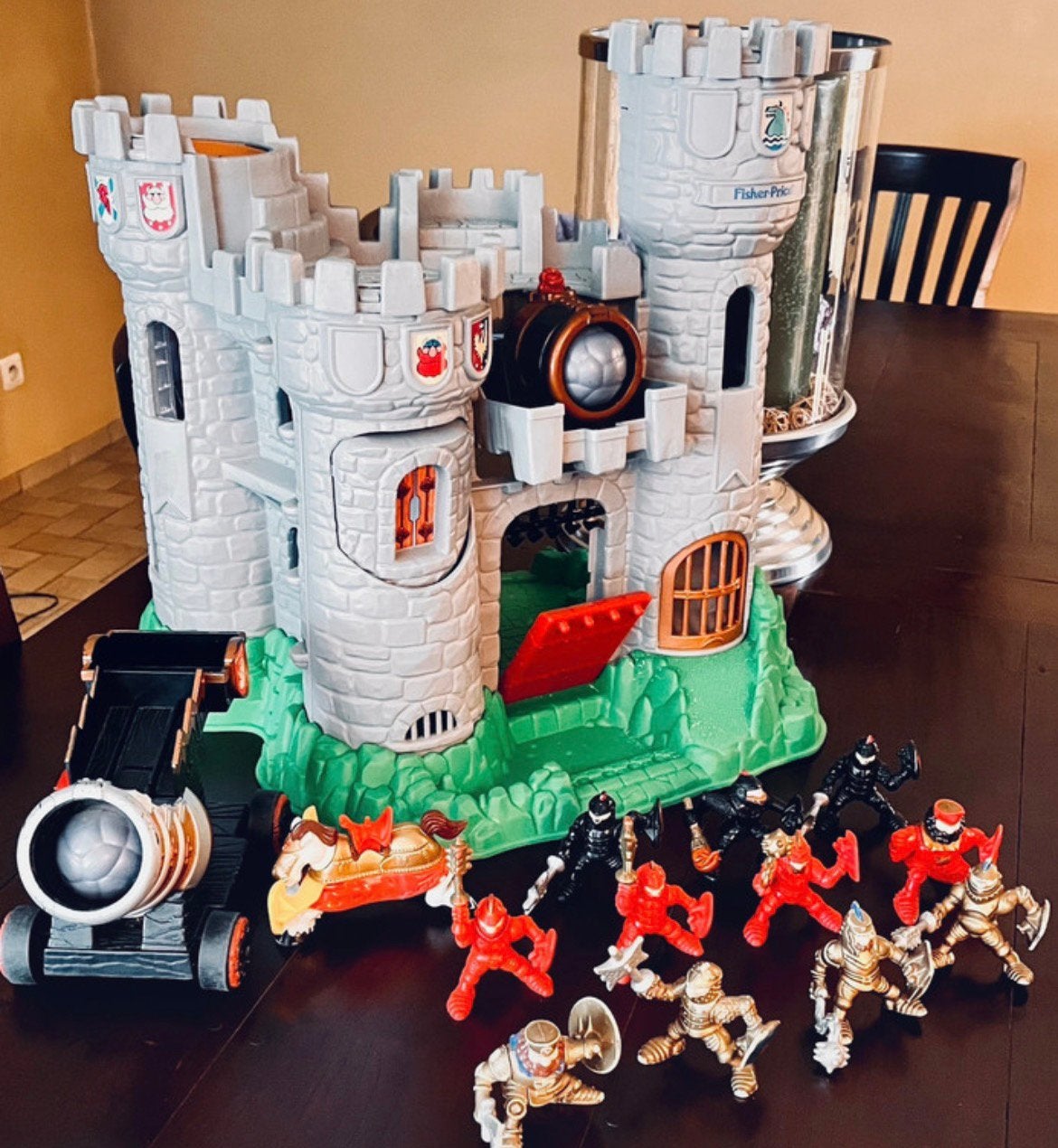 Kasteel Fisher Price vintage met toebehoren, Kinderen en Baby's, Speelgoed | Fisher-Price, Ophalen of Verzenden, Gebruikt