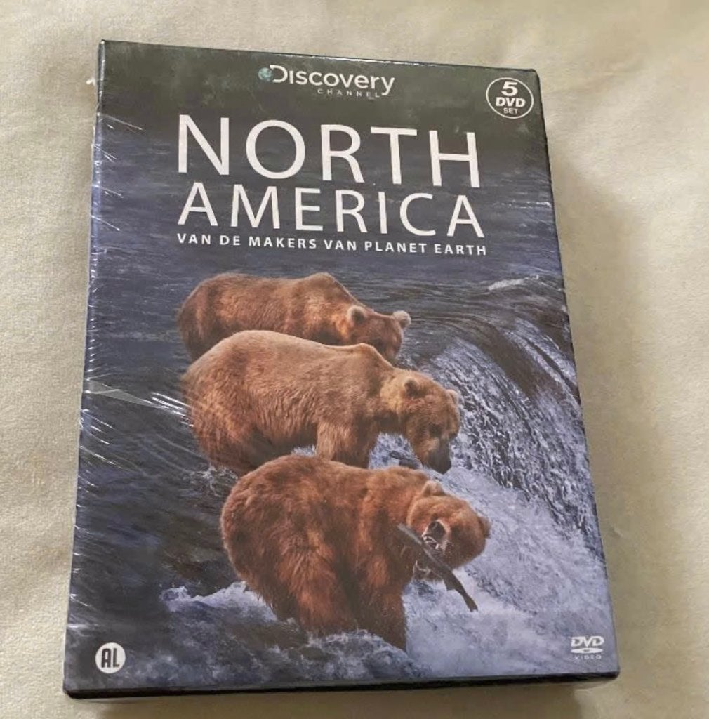 North America (discovery channel) dvd box van 5 disc's, CD & DVD, Enlèvement ou Envoi, Anglais, Tous les âges, Néerlandais