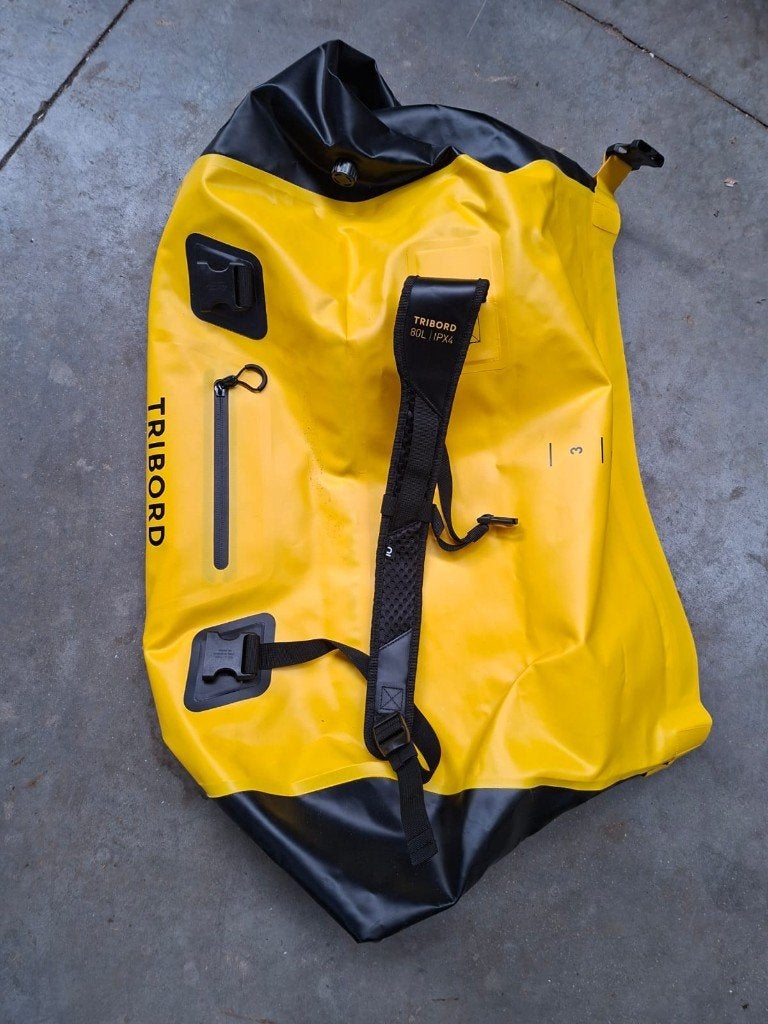 TRIBORD - waterdichte reistas IPX4 - 80L, Gebruikt, Tribord, Overige typen, Ophalen of Verzenden