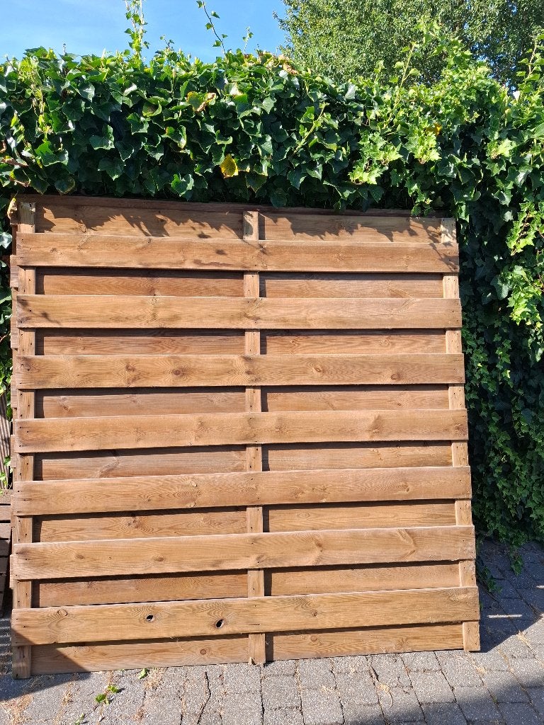 4 Houten tuinschermen geïmpregneerd, Tuin en Terras, Ophalen, Hout, 150 tot 200 cm, 150 tot 200 cm