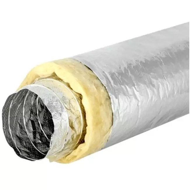 +4m Conduit ventilation isolée, diam int: 125mm, Bricolage & Construction, Enlèvement, Comme neuf