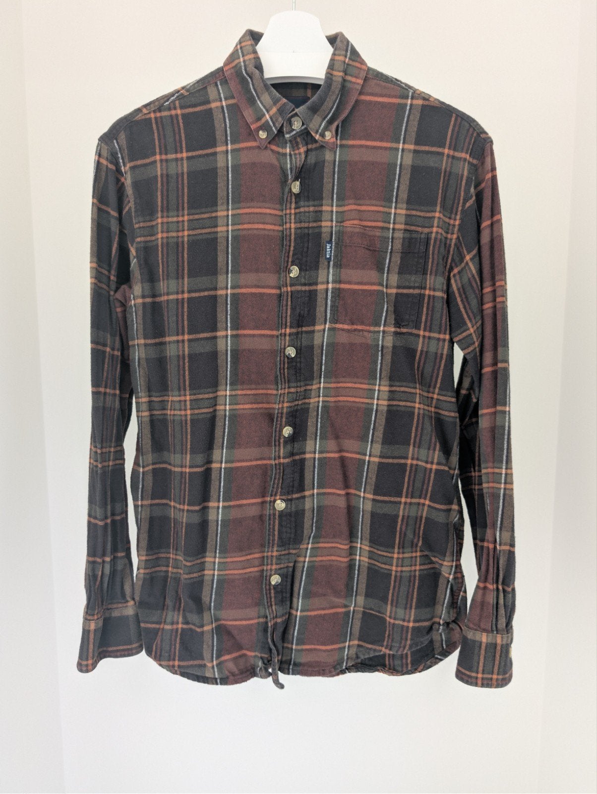 Jaktia heren flanellen overhemd - Maat M - 100% Katoen, Kleding | Heren, Overhemden, Jaktia, Gedragen, Groen, Halswijdte 39/40 (M)