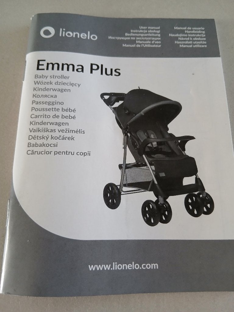 Buggy lionelo emma plus, Enfants & Bébés, Buggys, Enlèvement, Comme neuf, Autres marques, Dossier réglable