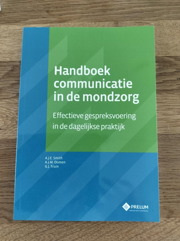 Handboek communicatie in de mondzorg, Ophalen of Verzenden, Zo goed als nieuw, Hoger Onderwijs