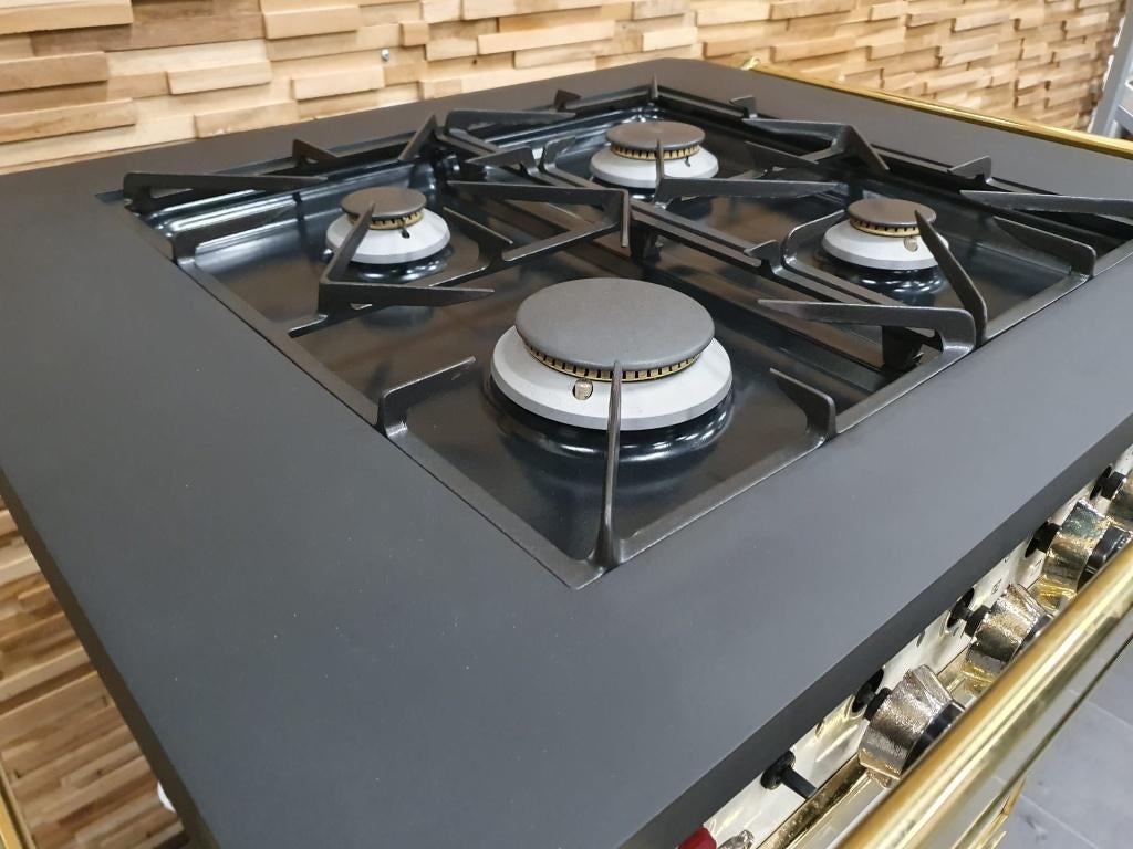 🔥Luxe Godin Fornuis 60/78/88cm crème / ivoor wit 1 oven, Ophalen, 60 cm of meer, 4 kookzones, Zo goed als nieuw