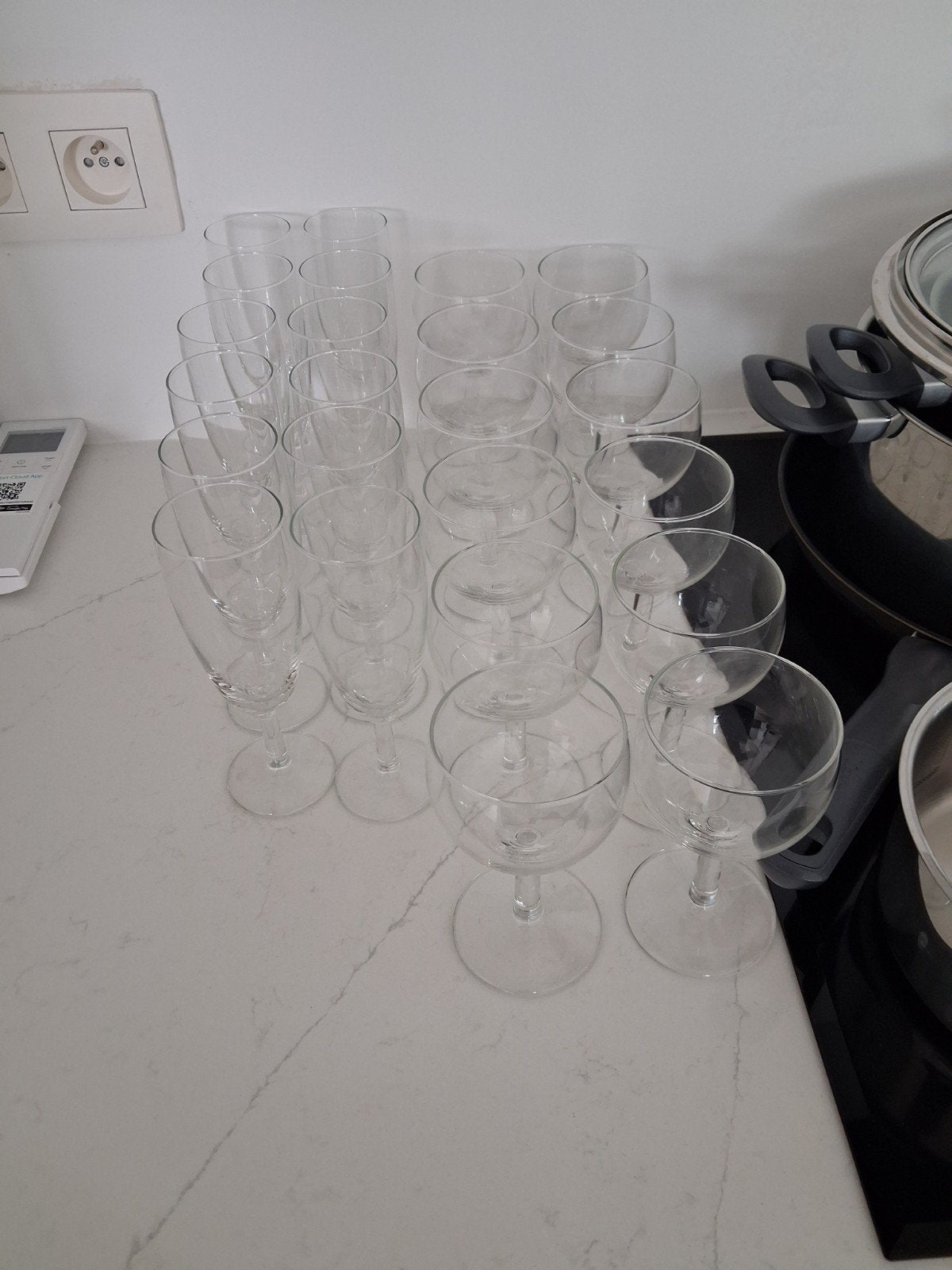 Compleer eetservies, Ophalen