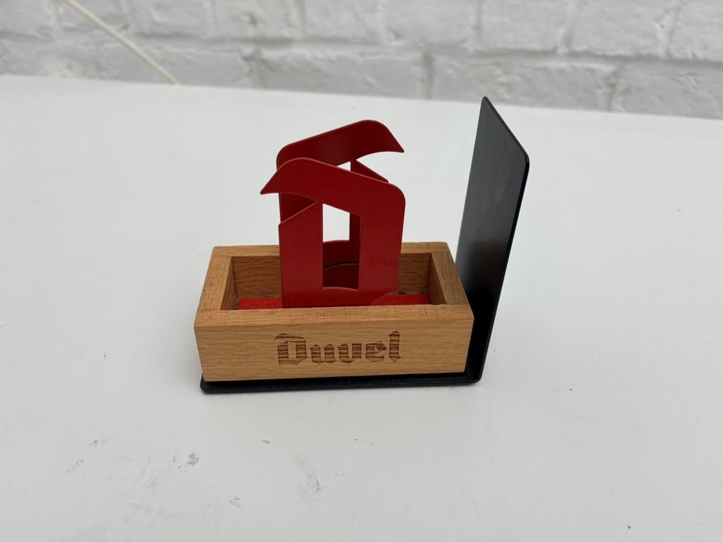 Biervilten houder, Ophalen, Zo goed als nieuw, Viltje(s), Duvel