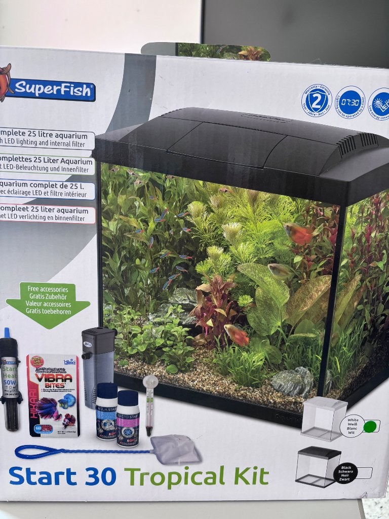 Aquarium Start 30 Tropical Kit, Dieren en Toebehoren, Ophalen, Zo goed als nieuw, Leeg aquarium, Verwarming