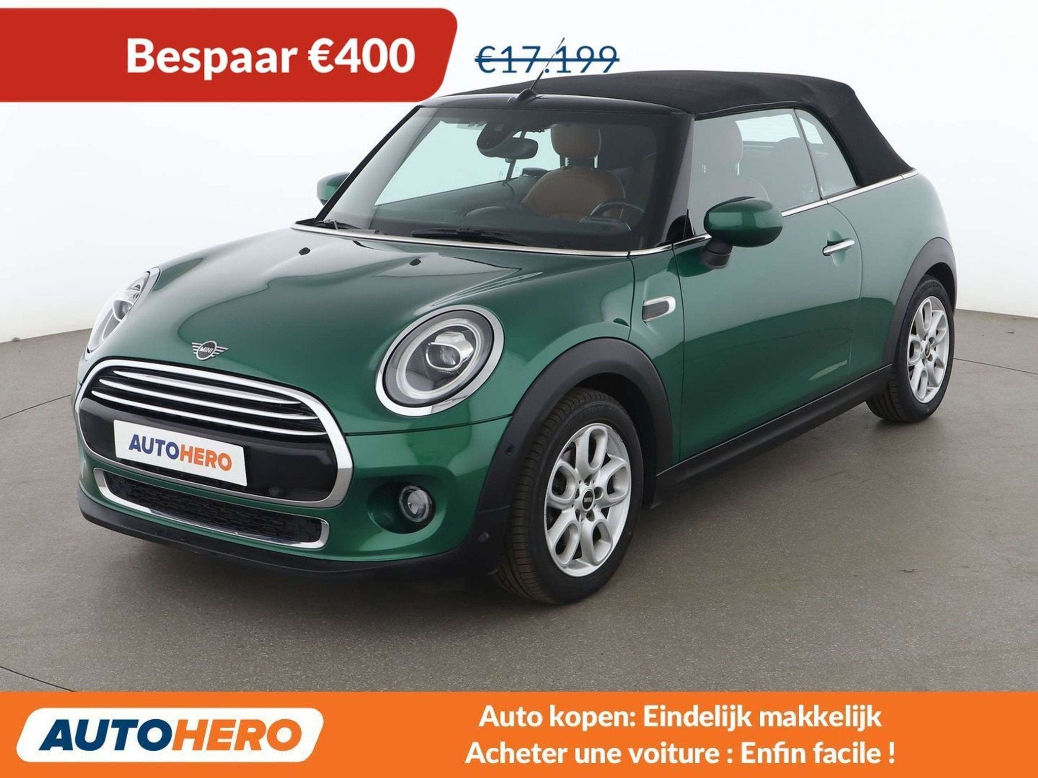 MINI Cooper Cabrio Cooper (bj 2021, automaat), Euro 6, Cabriolet, 136 pk, Overige brandstoffen