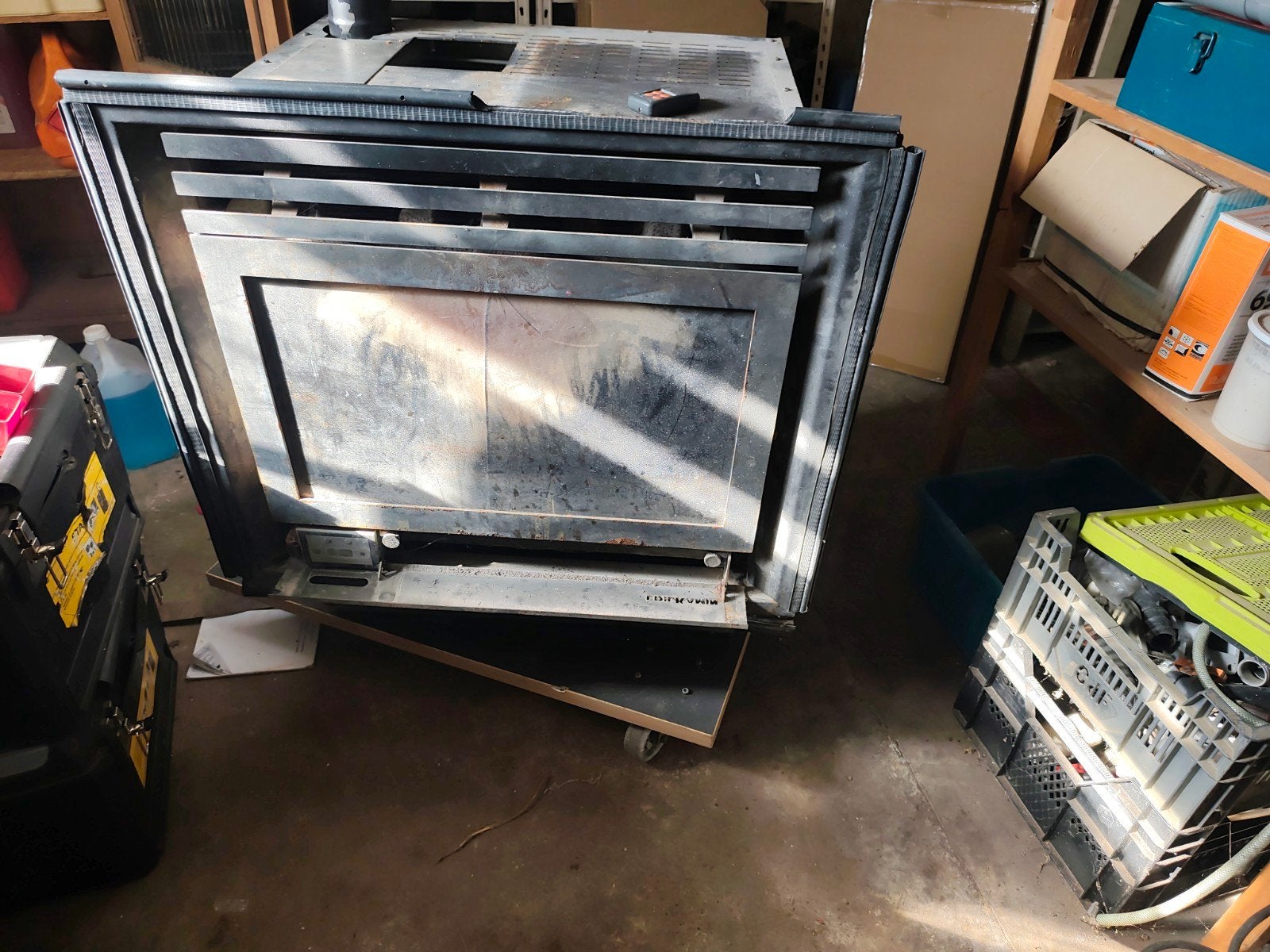 Edelkamin inbouw groot model, Enlèvement