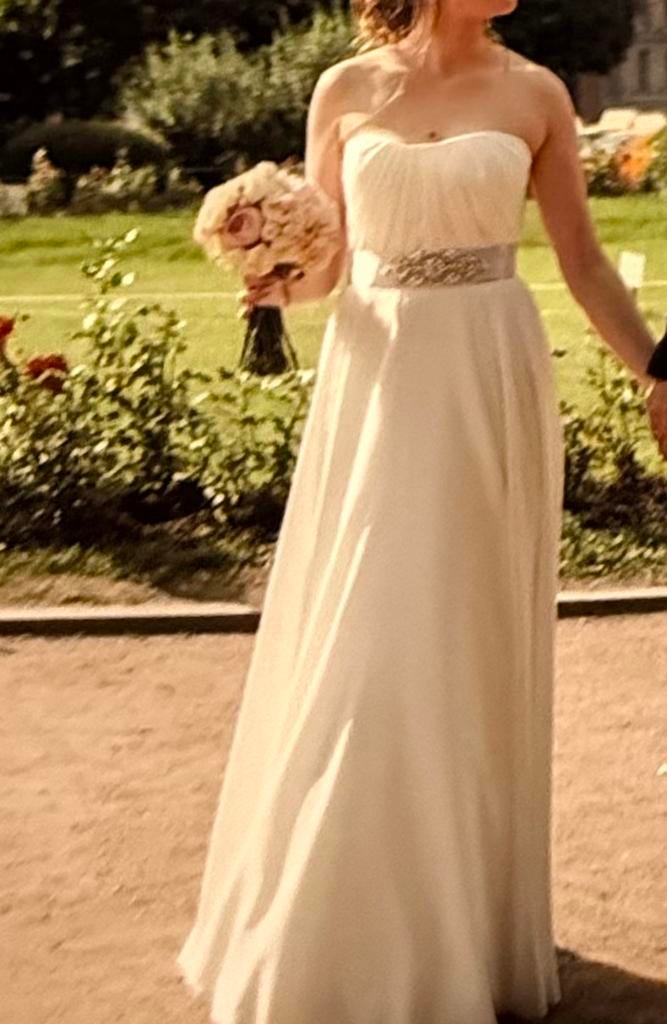 Elegante trouwjurk in empirestijl., Kleding | Dames, Ophalen, Zo goed als nieuw, Trouwjurk