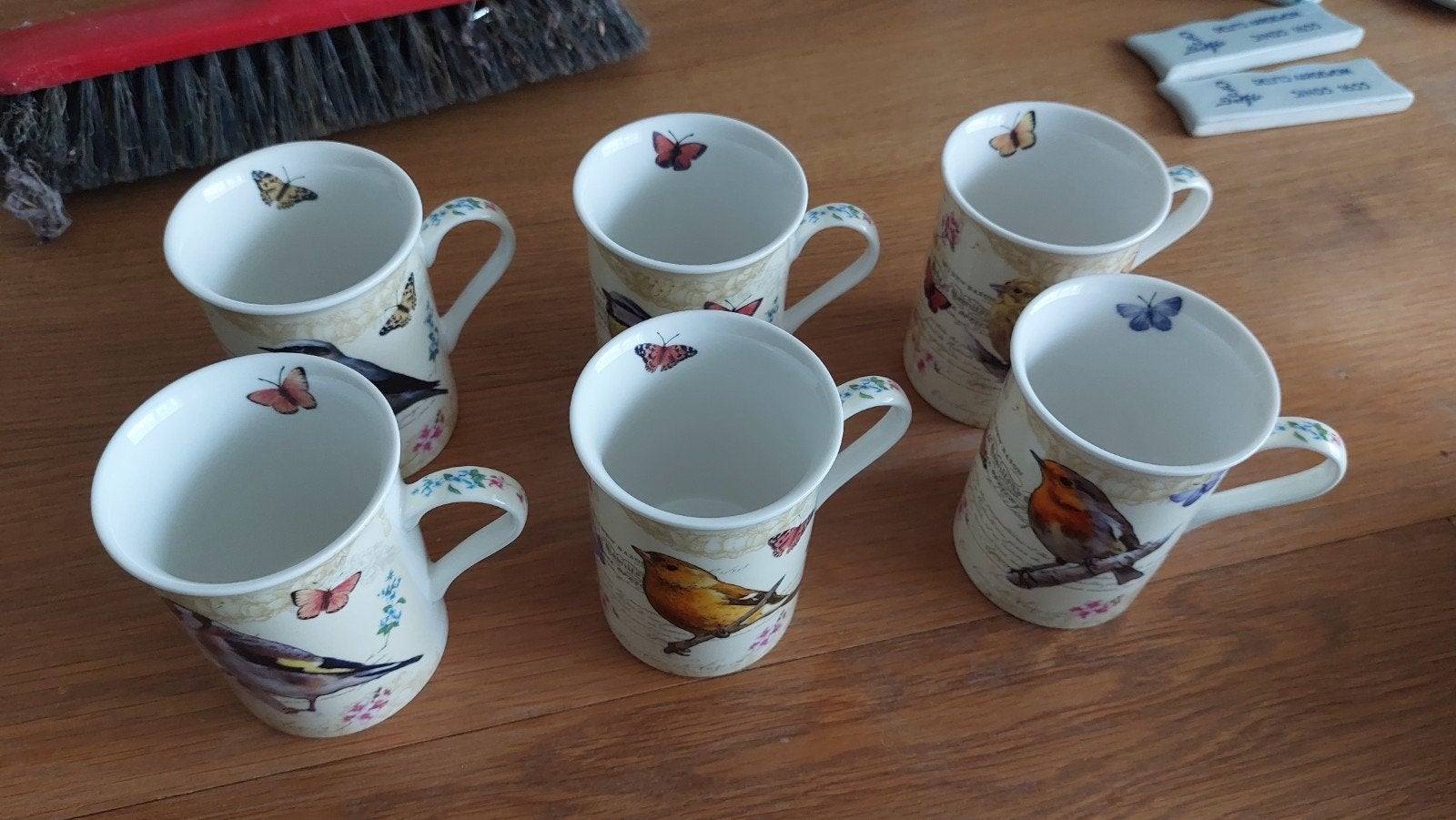 6 tasses à thé pour oiseaux, Enlèvement, Neuf, Porcelaine, Verre ou Verres