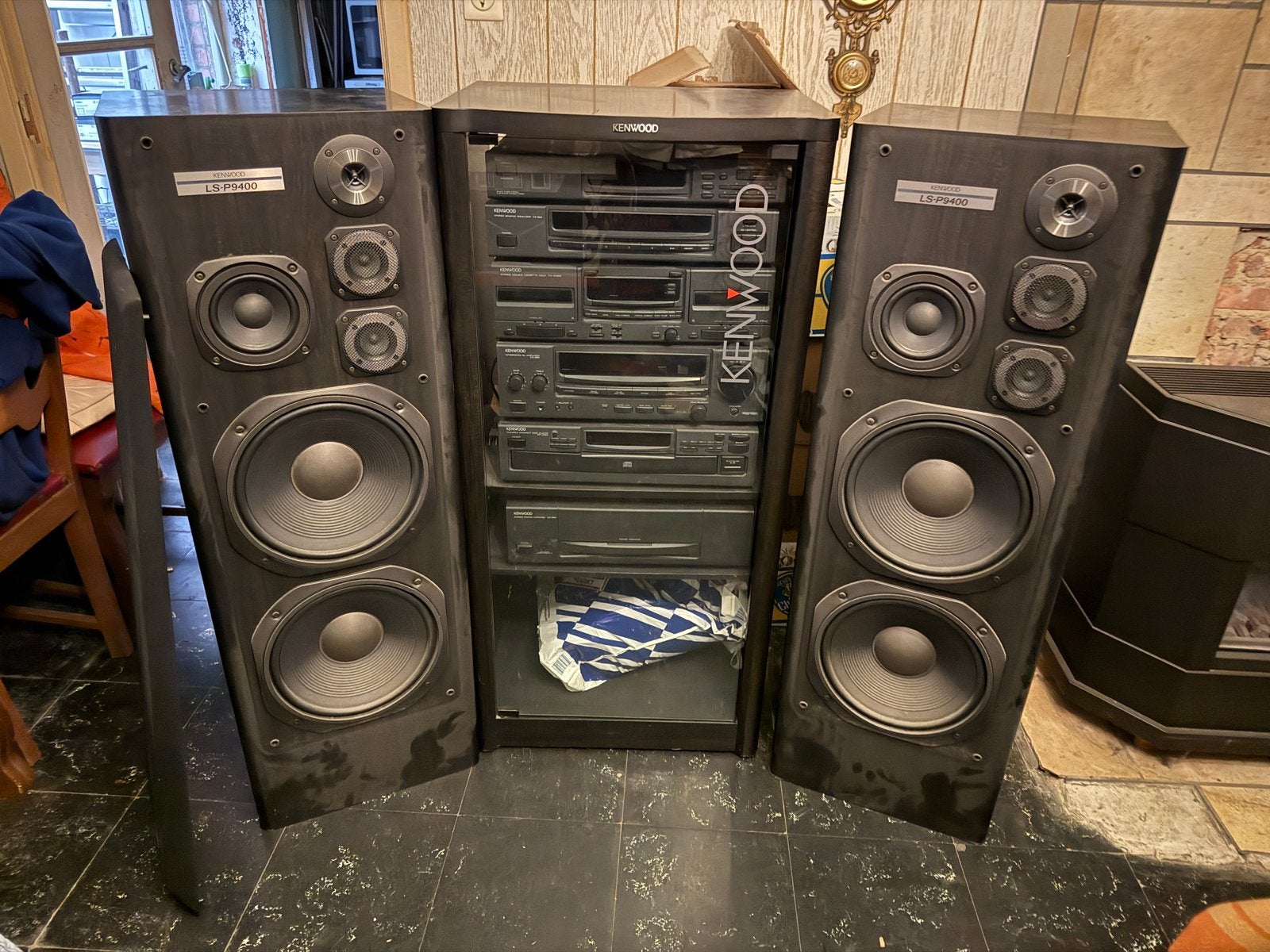 Vintage Kenwood stereo toren, Audio, Tv en Foto, Gebruikt, Cassettedeck, Losse componenten, Ophalen