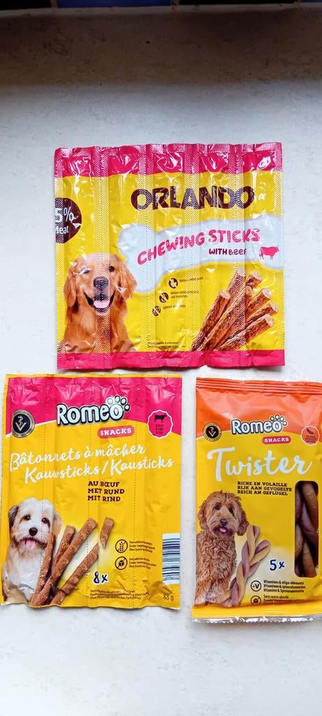 Hondensnoepjes van Romeo en Orlando, Dieren en Toebehoren, Ophalen of Verzenden, Nieuw