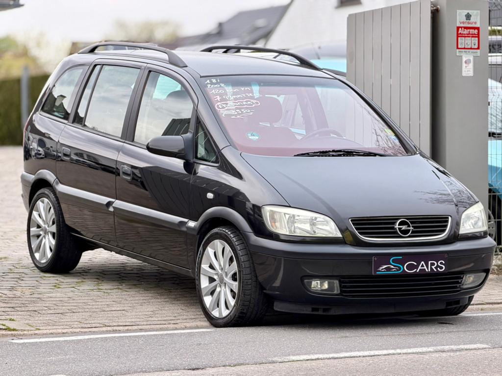 Opel zafira 1.8i ** Automatiek ** 7 plaatsen ** Airco **, Achat, Entreprise, 7 places, Entretenue par le concessionnaire