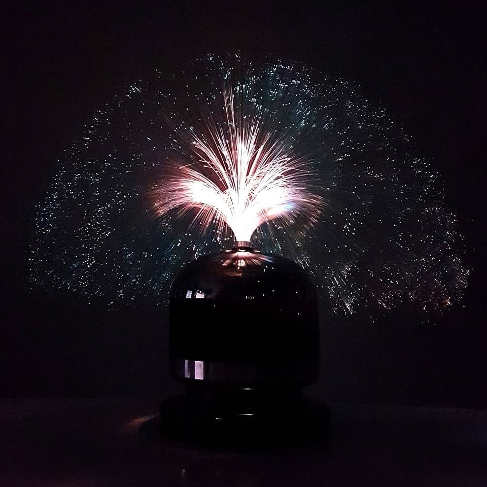 Space Age Glasvezel Lamp / Vintage Jaren 60/70., Ophalen