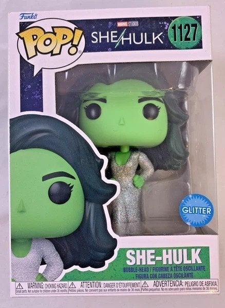 Funko Pop Marvel 1127 She-Hulk Glitter Édition spéciale OVP, Collections, Jouets miniatures, Comme neuf, Envoi