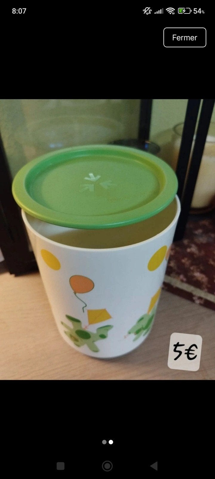 Tupperware, Enlèvement ou Envoi, Boîte