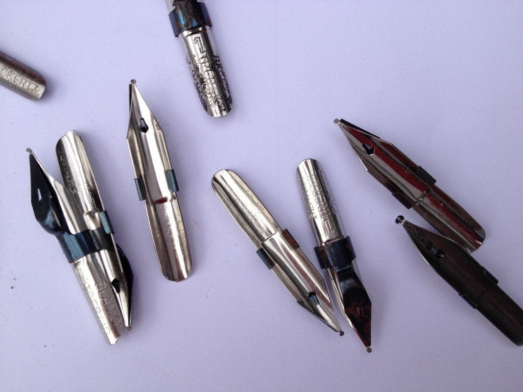 lotje van 16 penpunten voor retro vintage inktpennen, Ophalen of Verzenden, Nieuw, Overige typen