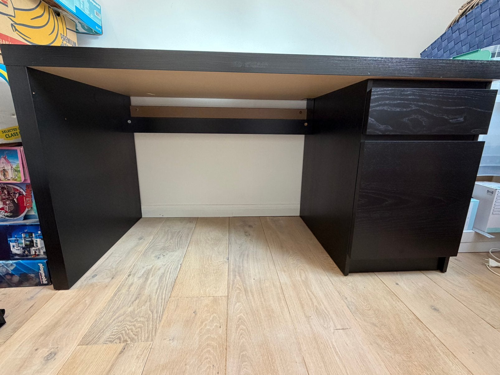 iKEA MALM Bureau, Maison & Meubles, Goulotte de câbles, 65 cm, Comme neuf, Enlèvement