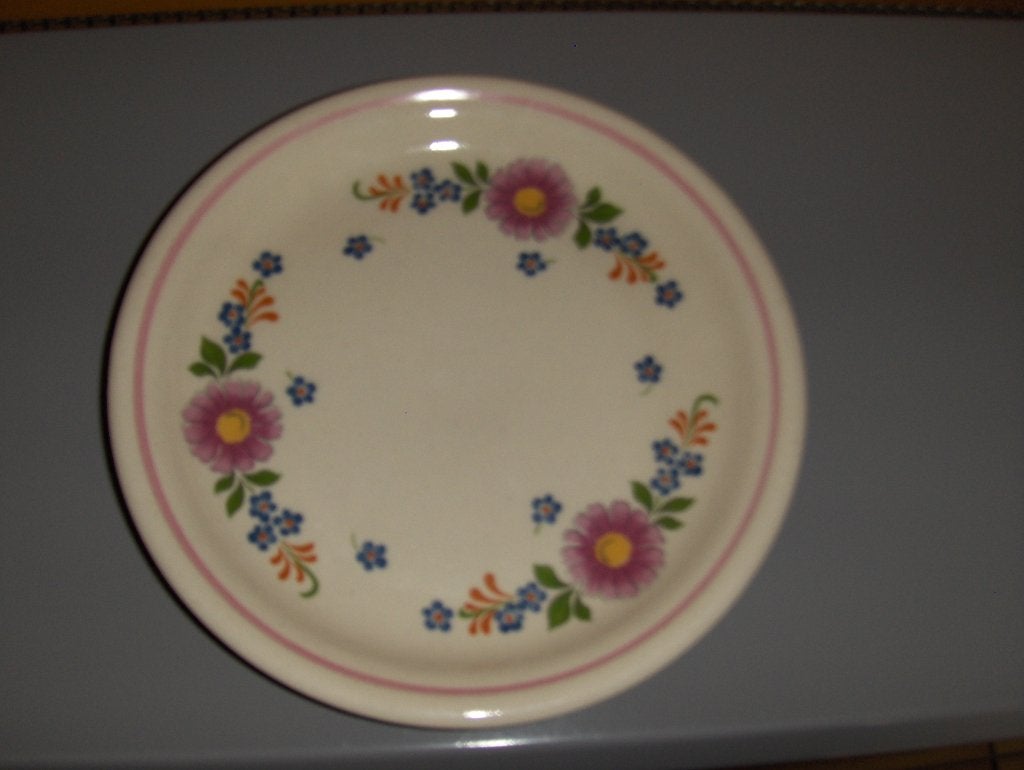 6 assiettes VEB Steingutwerk de 19 cm. 1970 et 1980., Antiek en Kunst, Ophalen