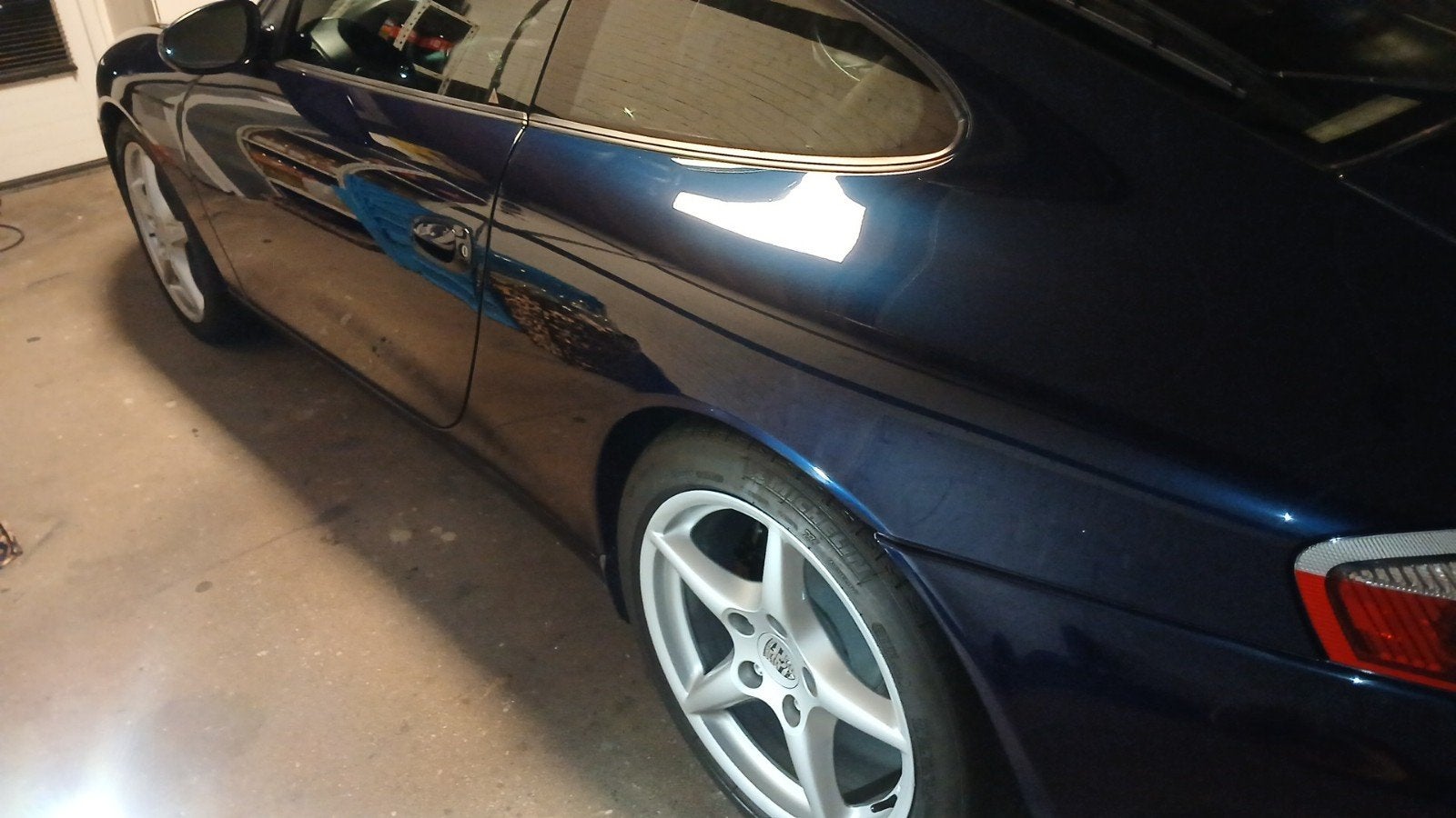 NL porsche carrera 2 911/996 handgeschakeld, Dealer onderhouden, Zwart, Blauw, Leder