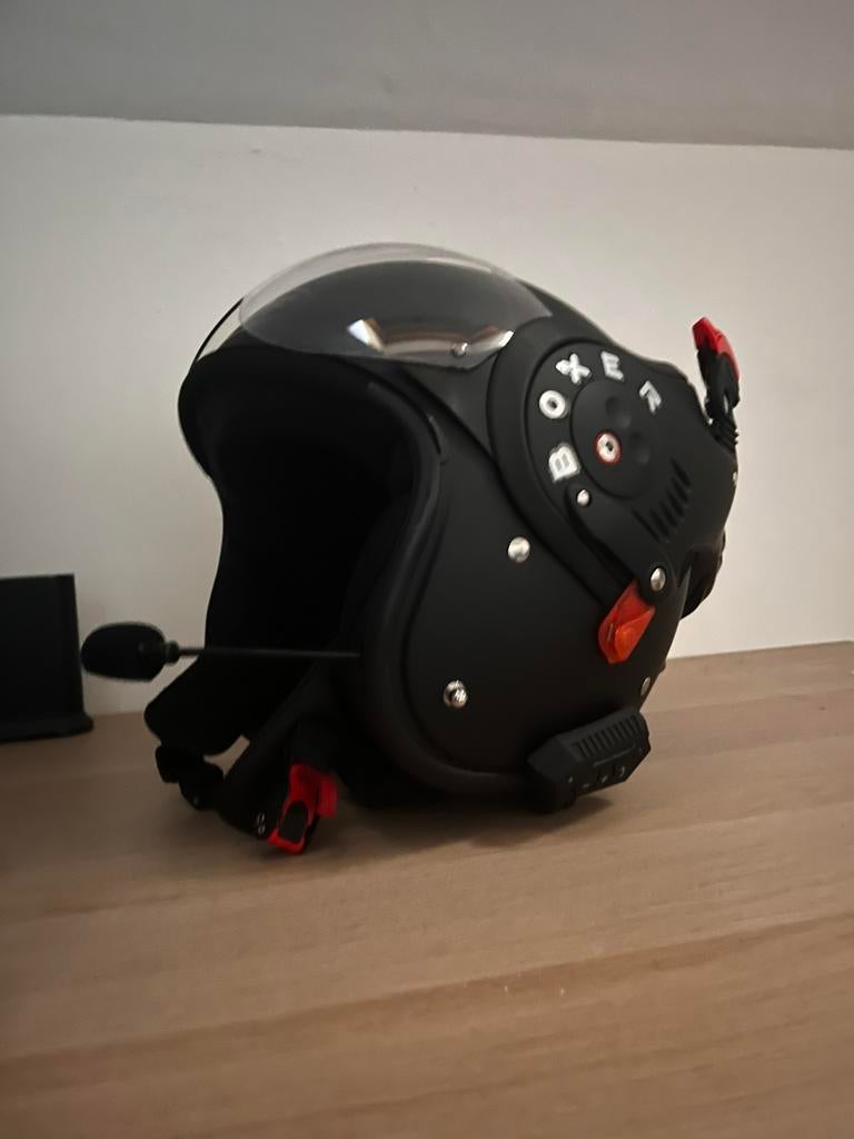 Roof alpha boxer mat zwart, Fietsen en Brommers, Brommerhelmen, Nieuw, Large, Ophalen
